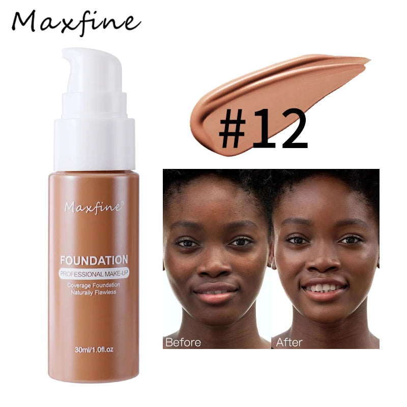 12 Shades liquid Foundation by Panda Beauty Salon