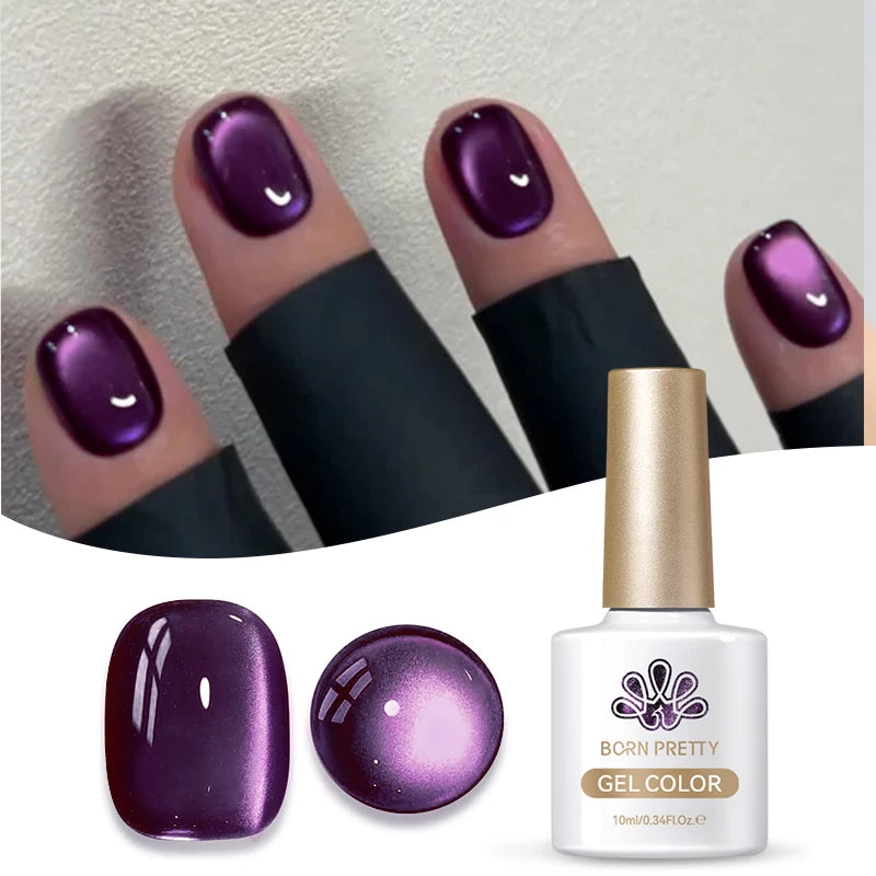 Magnetic Gel Nail Polish – Moonlight Cat Eye Effect