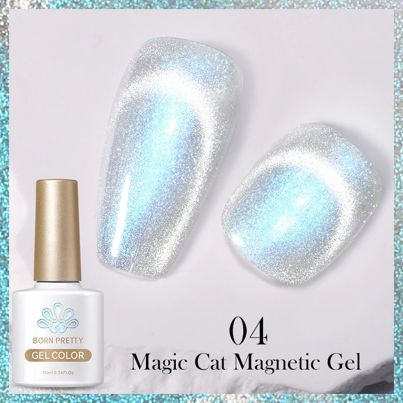 Magnetic Gel Nail Polish – Moonlight Cat Eye Effect