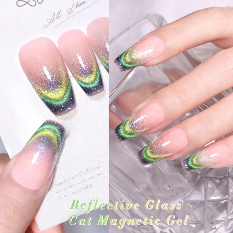 Magnetic Gel Nail Polish – Moonlight Cat Eye Effect