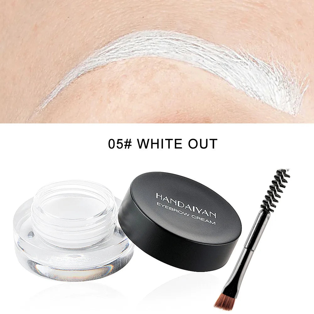 12-Color Waterproof Eyebrow & Eyeliner Gel – Long-Lasting Definition by Panda Beauty Salon
