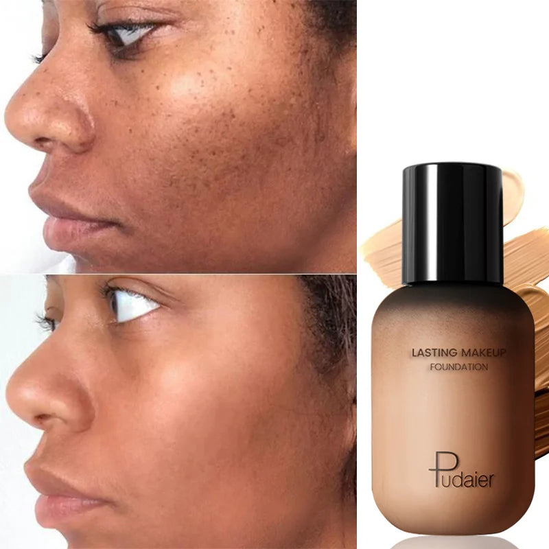 23 Shades Professional Matte Full-Coverage Liquid Foundation – 24H Flawless Wear