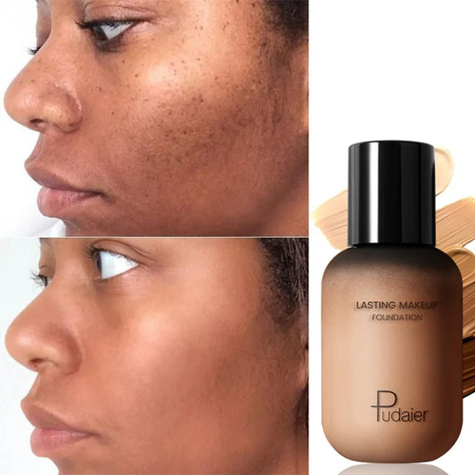 23 Shades Professional Matte Full-Coverage Liquid Foundation – 24H Flawless Wear