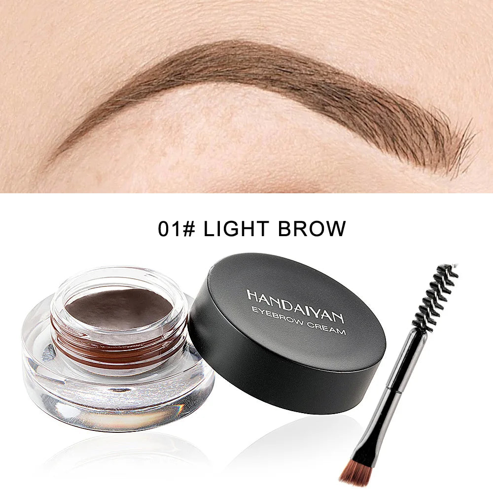 12-Color Waterproof Eyebrow & Eyeliner Gel – Long-Lasting Definition by Panda Beauty Salon