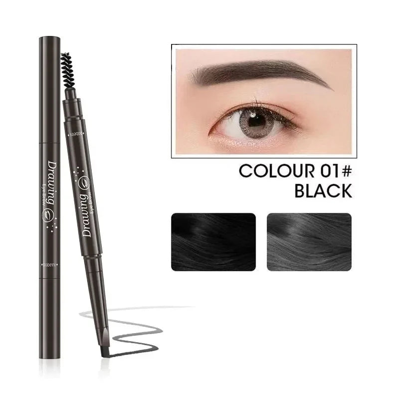 Flat Head Eyebrows Pencil: No Sharpening needed Tip
