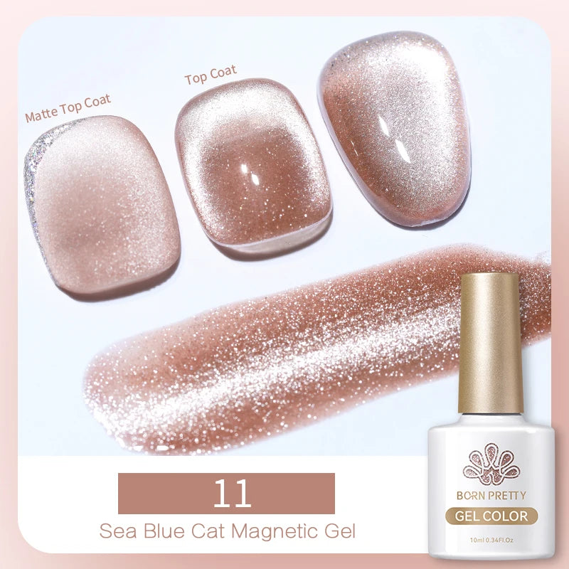 Magnetic Gel Nail Polish – Moonlight Cat Eye Effect