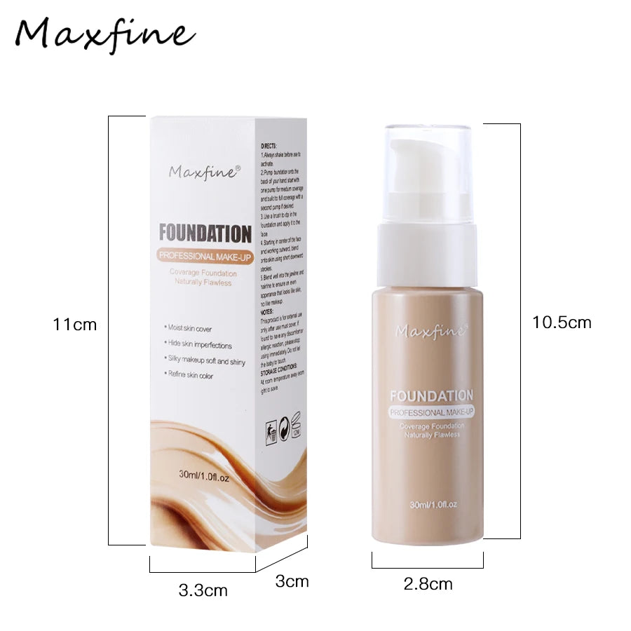 12 Shades liquid Foundation by Panda Beauty Salon