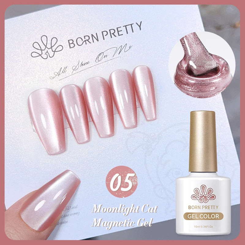 Magnetic Gel Nail Polish – Moonlight Cat Eye Effect