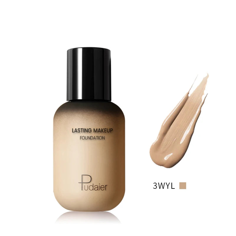 23 Shades Professional Matte Full-Coverage Liquid Foundation – 24H Flawless Wear