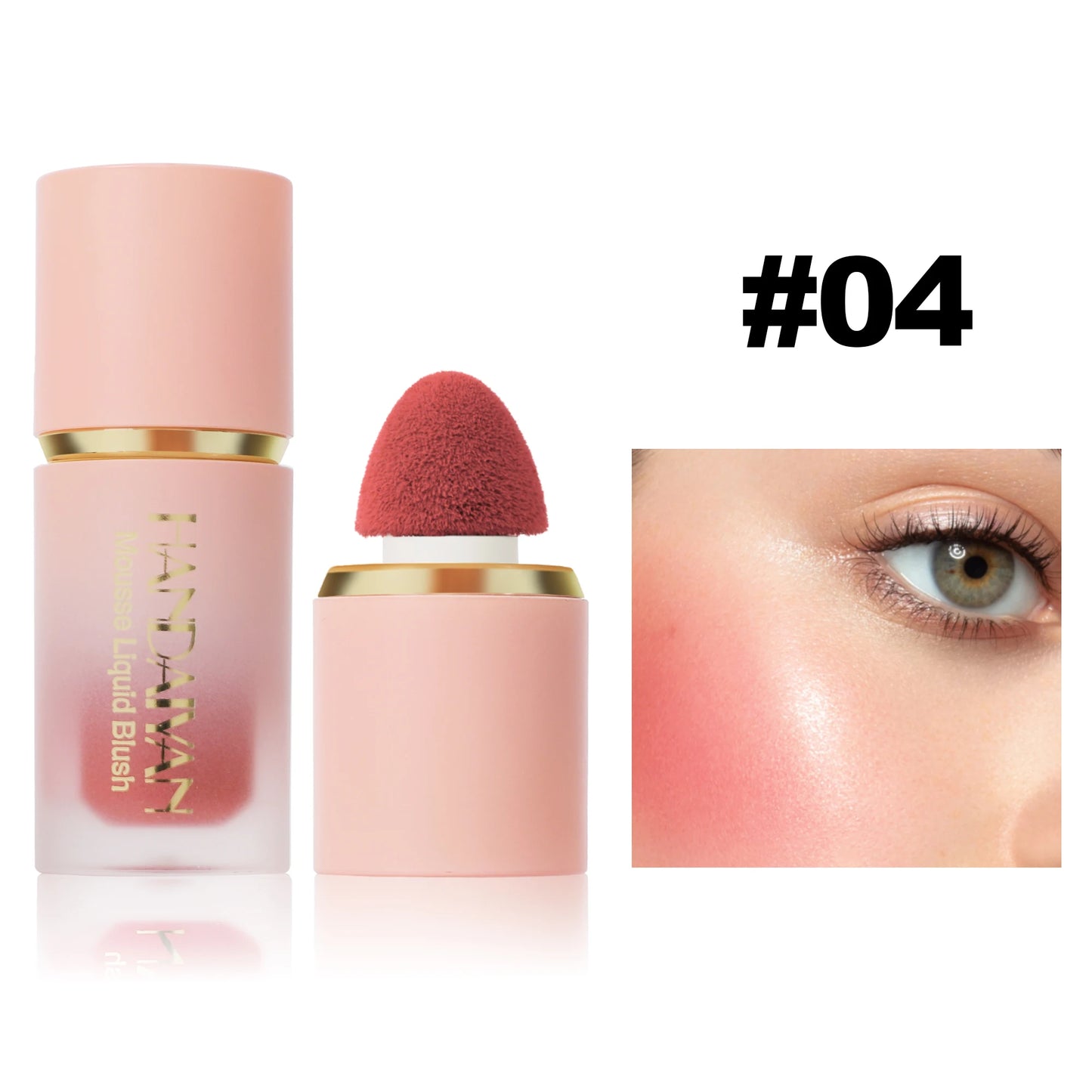 Panda Liquid Blush Matte & Glitter: Multi-Use Cheek & Eye Mousse Blush