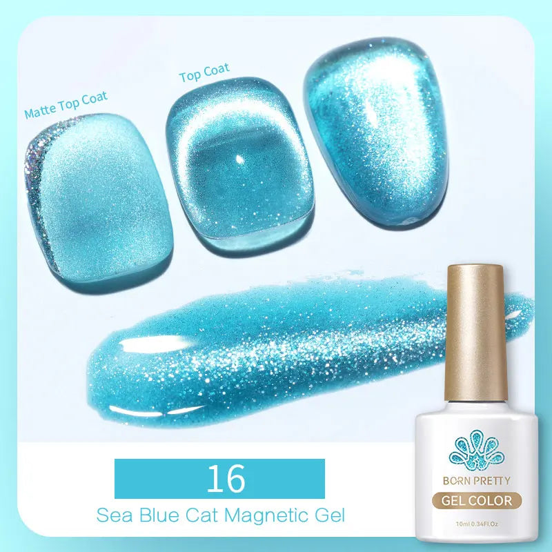 Magnetic Gel Nail Polish – Moonlight Cat Eye Effect