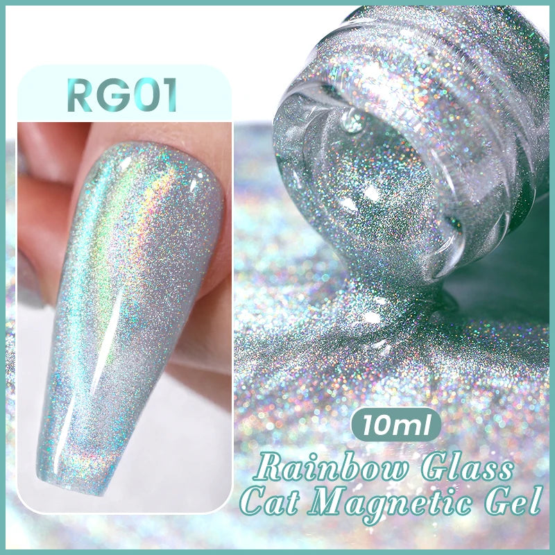 Magnetic Gel Nail Polish – Moonlight Cat Eye Effect
