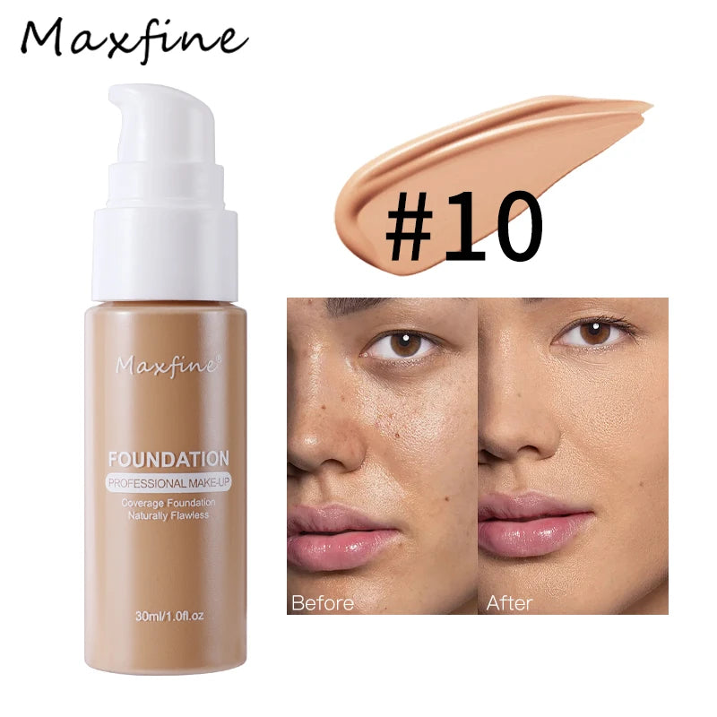 12 Shades liquid Foundation by Panda Beauty Salon