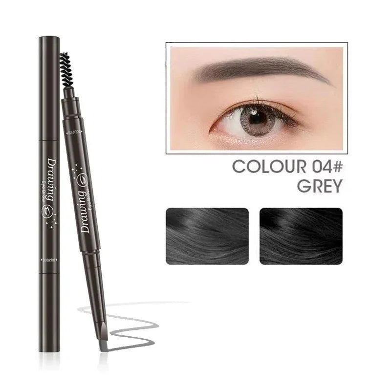 Flat Head Eyebrows Pencil: No Sharpening needed Tip