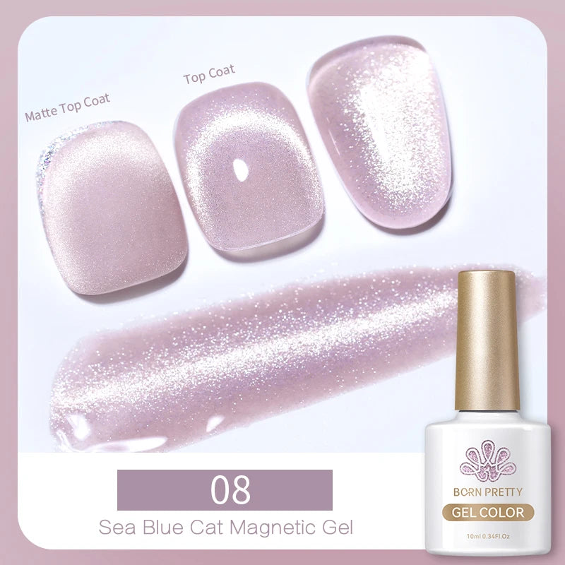 Magnetic Gel Nail Polish – Moonlight Cat Eye Effect