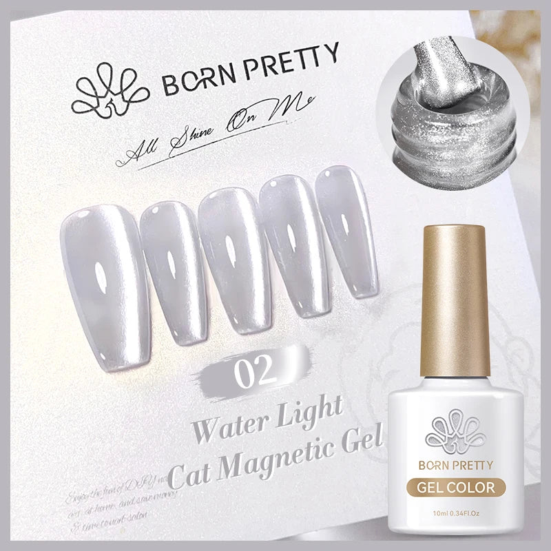 Magnetic Gel Nail Polish – Moonlight Cat Eye Effect