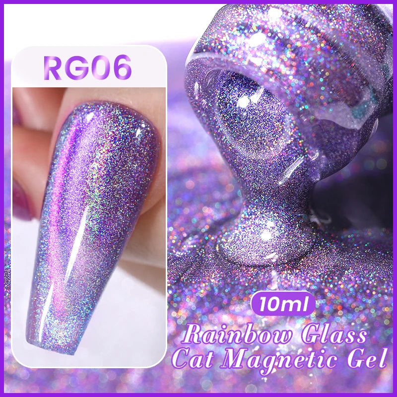 Magnetic Gel Nail Polish – Moonlight Cat Eye Effect