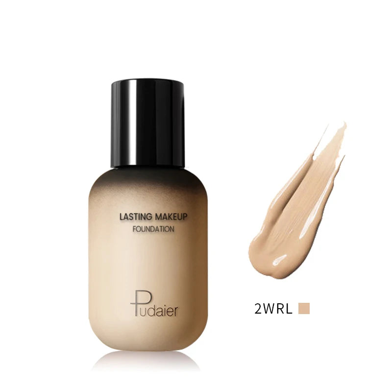 23 Shades Professional Matte Full-Coverage Liquid Foundation – 24H Flawless Wear