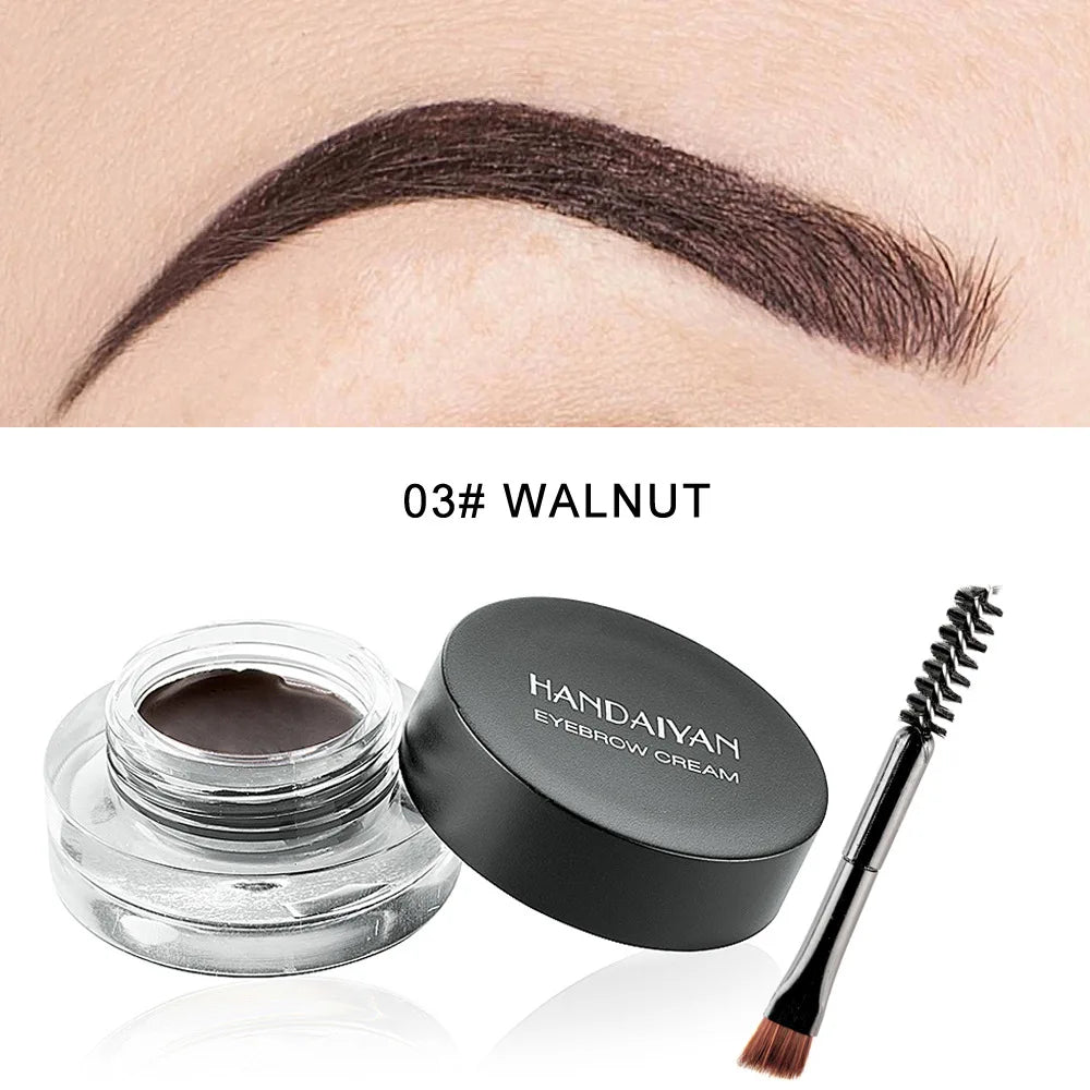 12-Color Waterproof Eyebrow & Eyeliner Gel – Long-Lasting Definition by Panda Beauty Salon