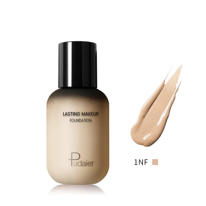 23 Shades Professional Matte Full-Coverage Liquid Foundation – 24H Flawless Wear