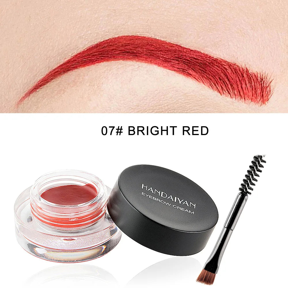 12-Color Waterproof Eyebrow & Eyeliner Gel – Long-Lasting Definition by Panda Beauty Salon