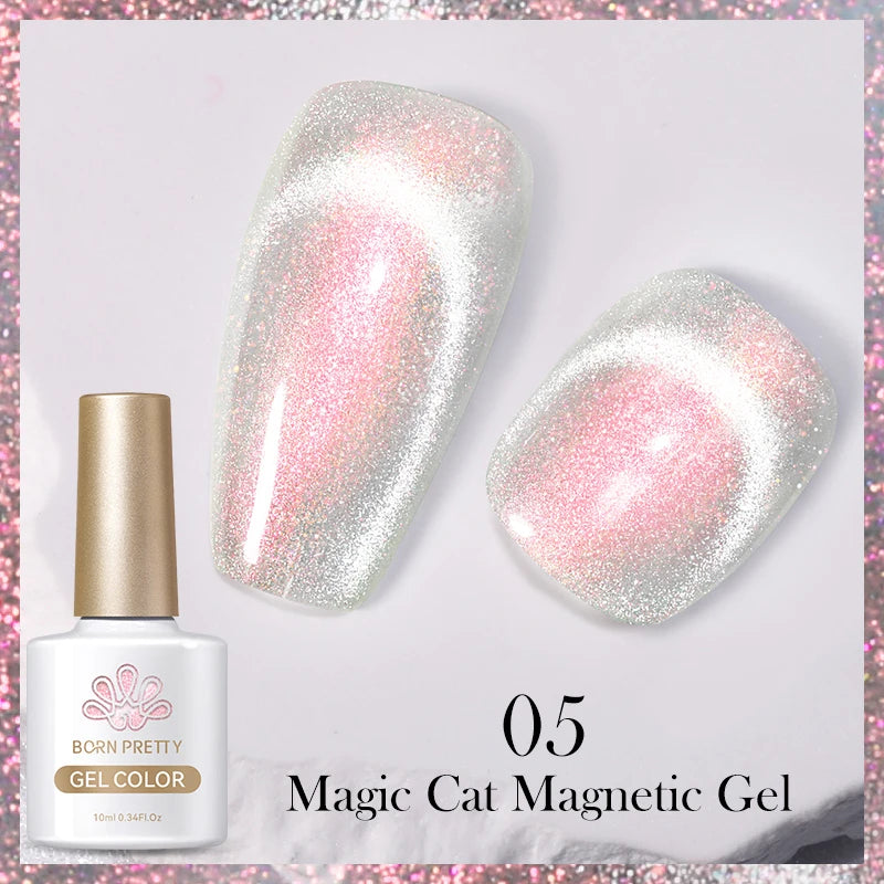 Magnetic Gel Nail Polish – Moonlight Cat Eye Effect