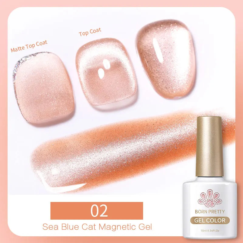 Magnetic Gel Nail Polish – Moonlight Cat Eye Effect