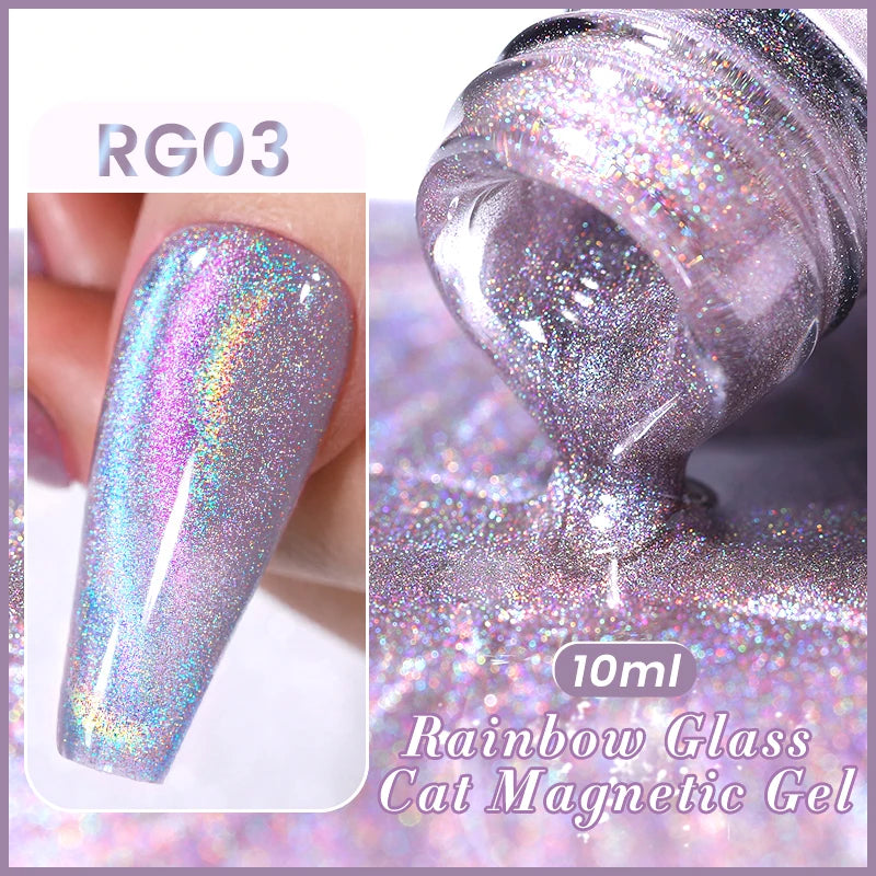 Magnetic Gel Nail Polish – Moonlight Cat Eye Effect