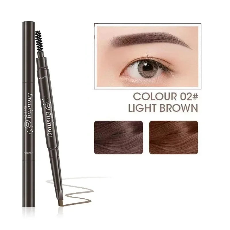 Flat Head Eyebrows Pencil: No Sharpening needed Tip