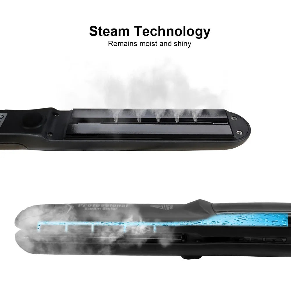 3-in-1 Professional Steam Hair Straightener