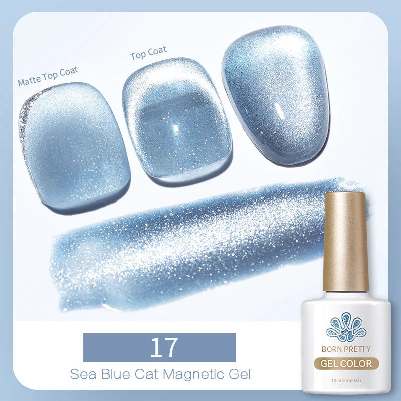 Magnetic Gel Nail Polish – Moonlight Cat Eye Effect