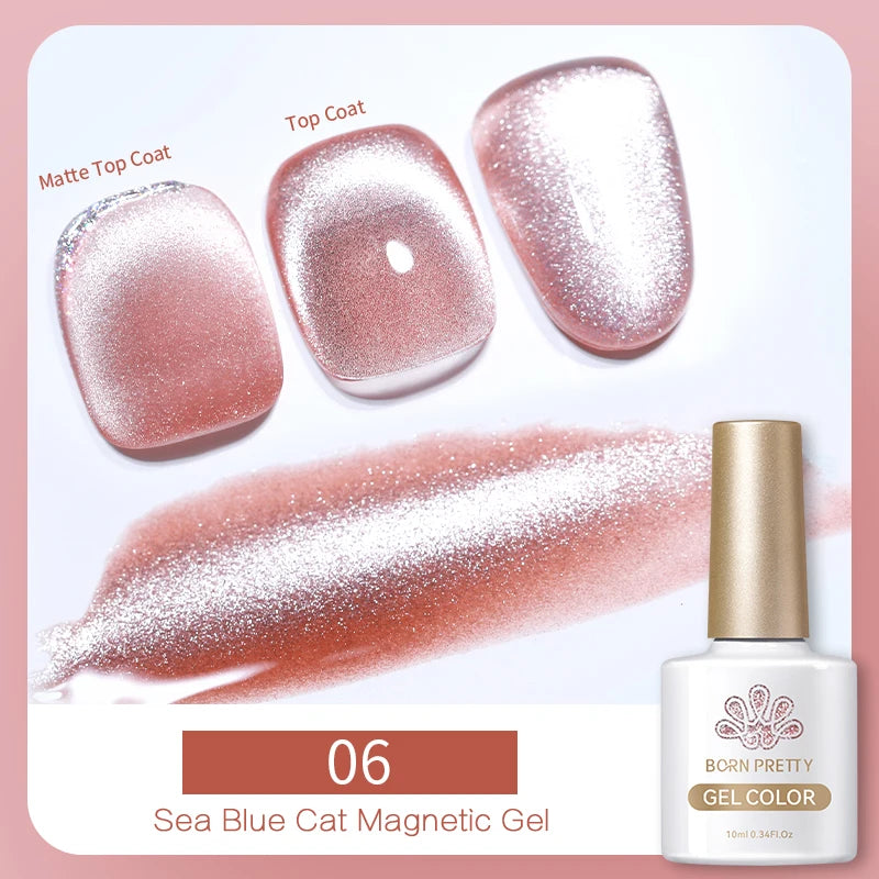 Magnetic Gel Nail Polish – Moonlight Cat Eye Effect
