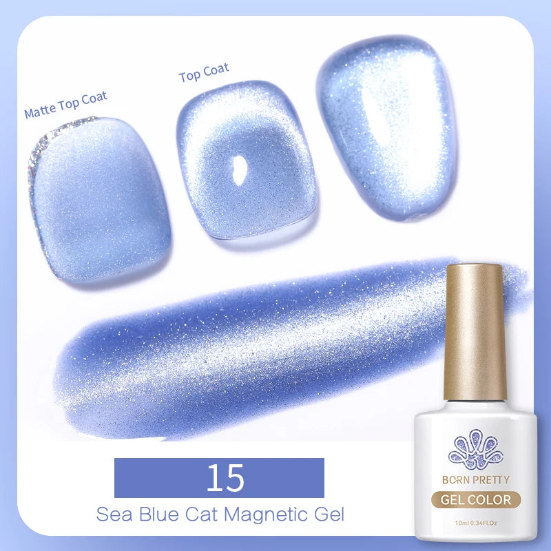 Magnetic Gel Nail Polish – Moonlight Cat Eye Effect