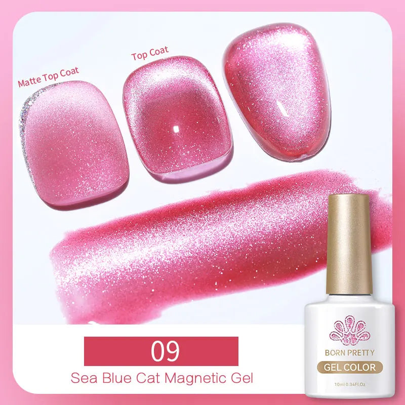 Magnetic Gel Nail Polish – Moonlight Cat Eye Effect