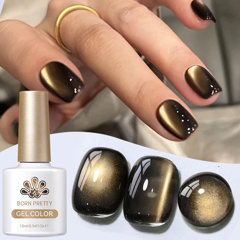 Magnetic Gel Nail Polish – Moonlight Cat Eye Effect