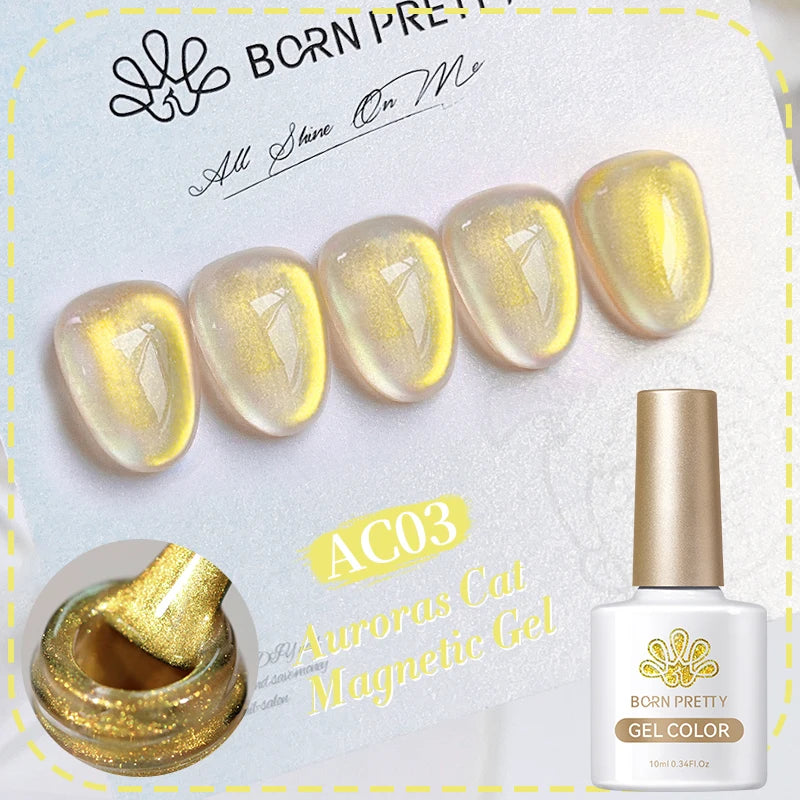 Magnetic Gel Nail Polish – Moonlight Cat Eye Effect