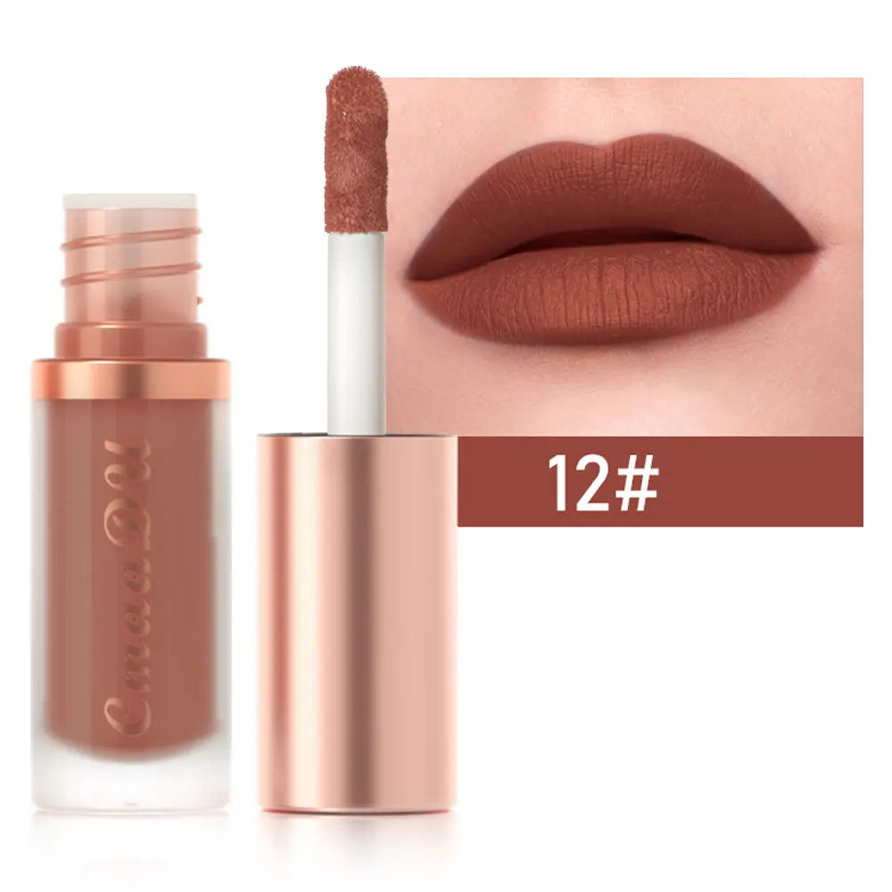 Waterproof Matte Velvet Lip Glaze