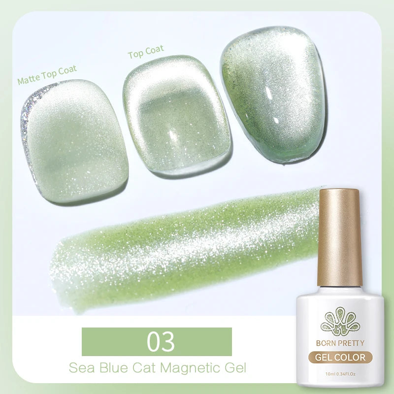 Magnetic Gel Nail Polish – Moonlight Cat Eye Effect