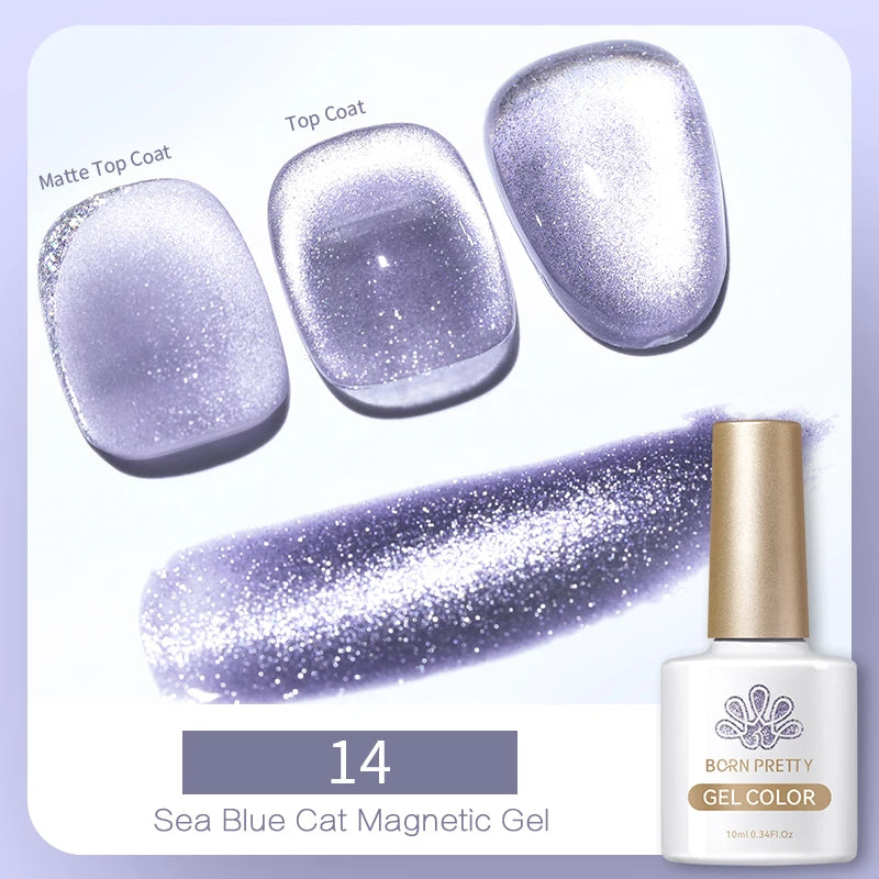 Magnetic Gel Nail Polish – Moonlight Cat Eye Effect
