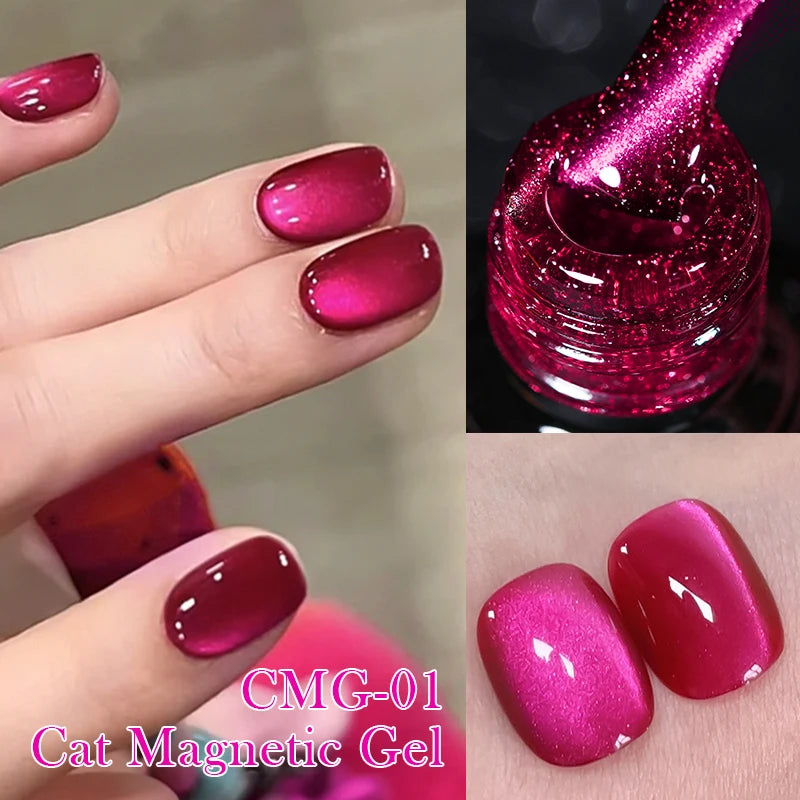 Magnetic Gel Nail Polish – Moonlight Cat Eye Effect