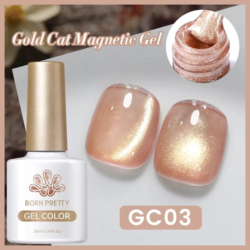 Magnetic Gel Nail Polish – Moonlight Cat Eye Effect
