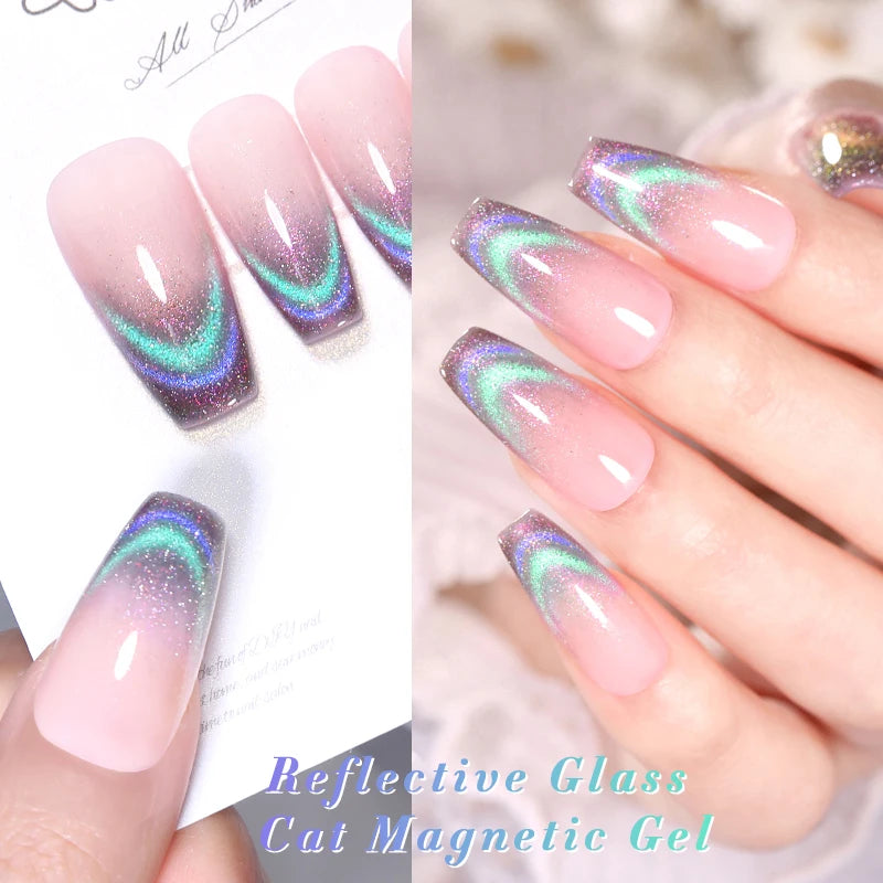 Magnetic Gel Nail Polish – Moonlight Cat Eye Effect
