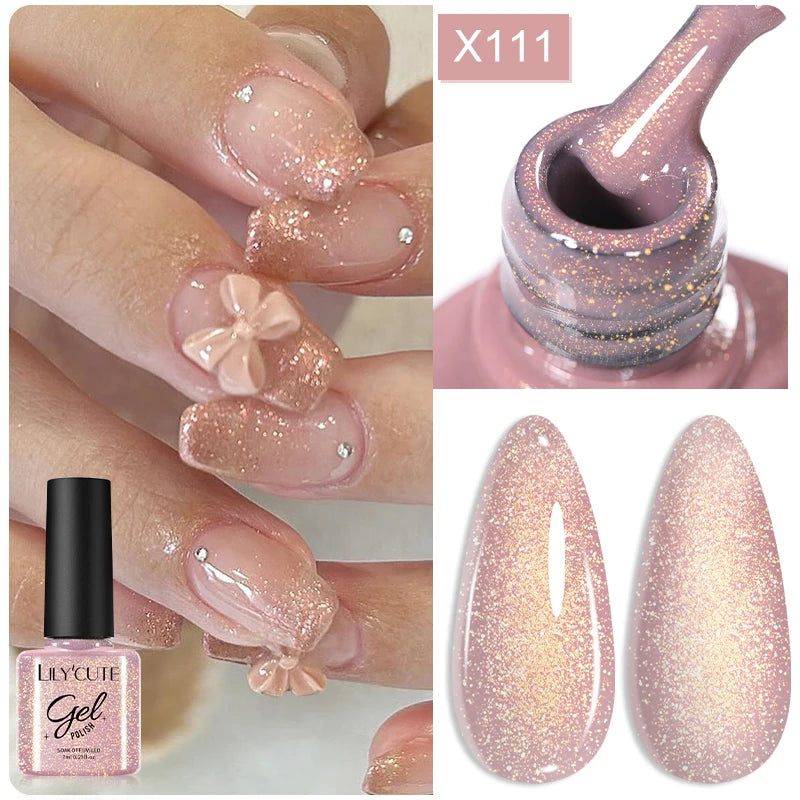 Sparkling Glitter Sequins Gel Nail Polish