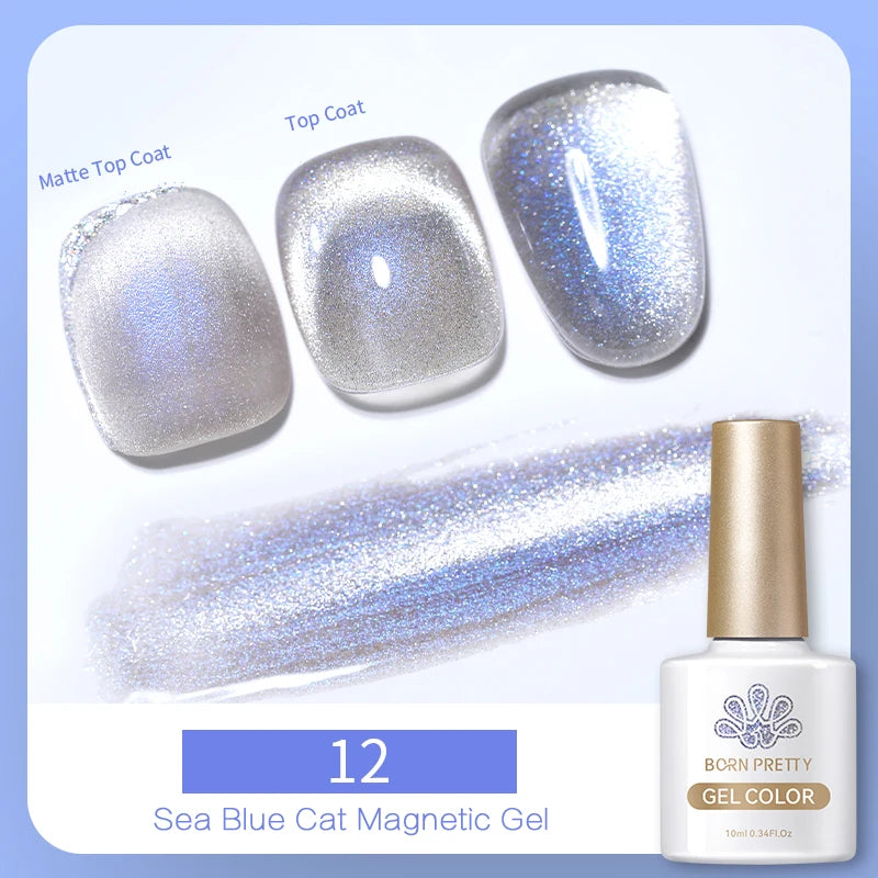 Magnetic Gel Nail Polish – Moonlight Cat Eye Effect