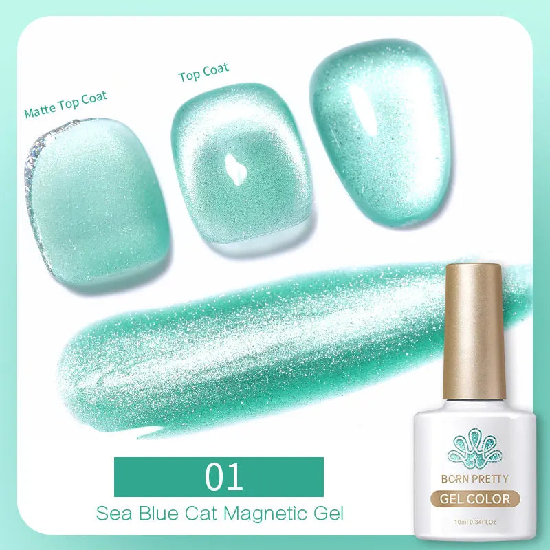 Magnetic Gel Nail Polish – Moonlight Cat Eye Effect