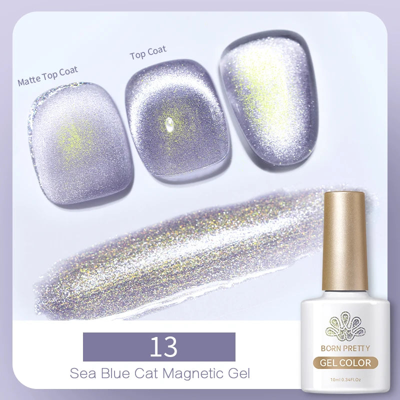 Magnetic Gel Nail Polish – Moonlight Cat Eye Effect