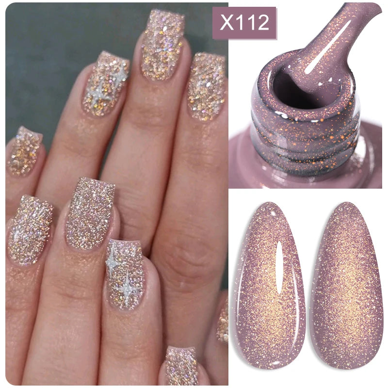 Sparkling Glitter Sequins Gel Nail Polish