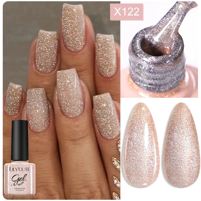 Sparkling Glitter Sequins Gel Nail Polish