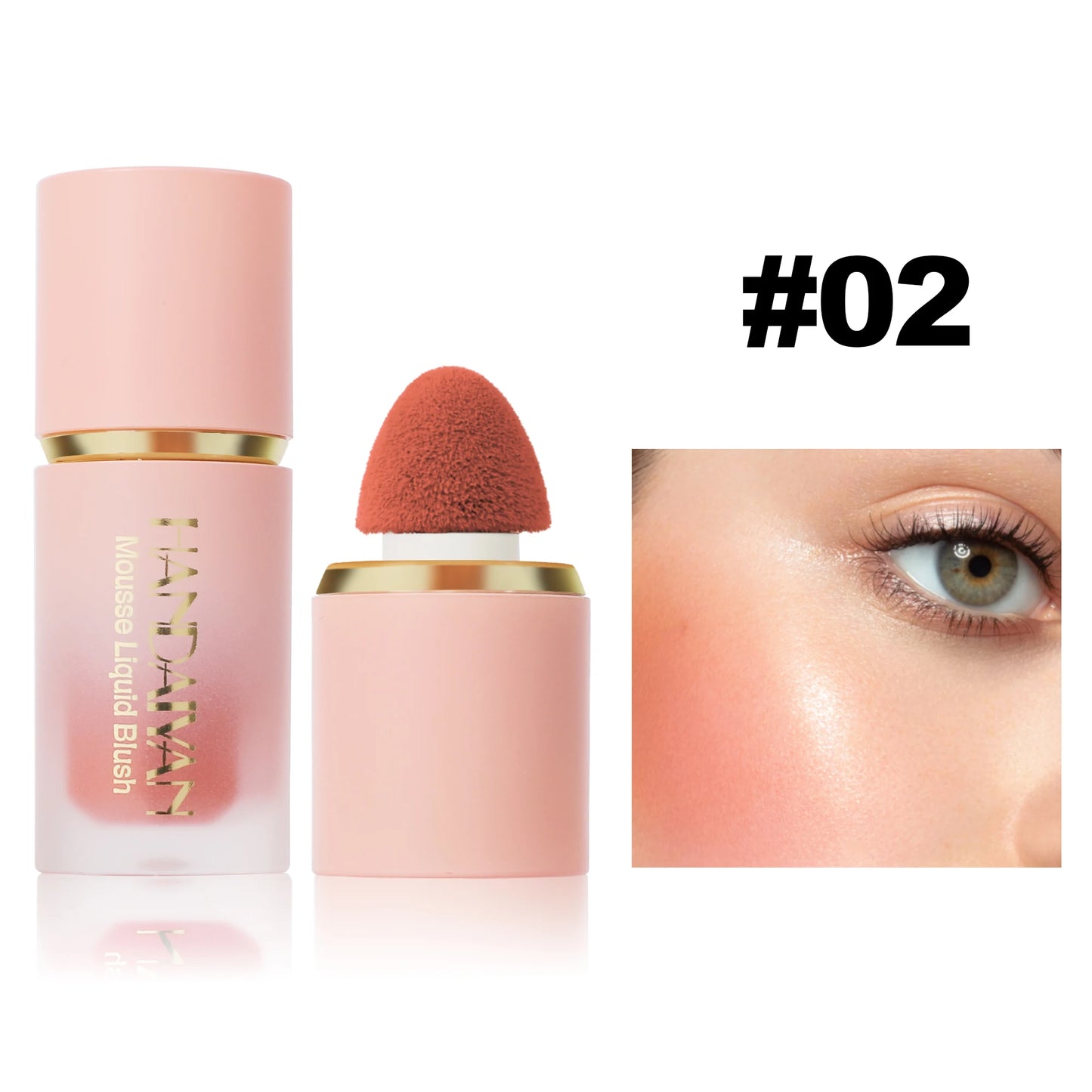 Panda Liquid Blush Matte & Glitter: Multi-Use Cheek & Eye Mousse Blush