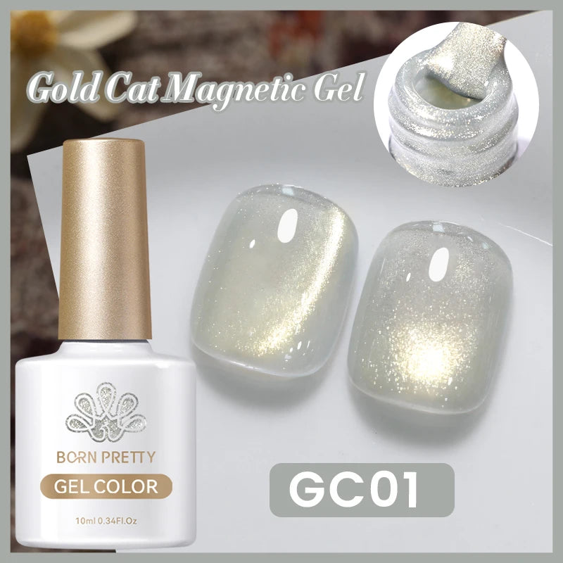 Magnetic Gel Nail Polish – Moonlight Cat Eye Effect